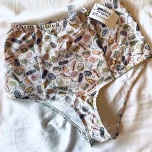 American Apparel High Waist Swim Briefs